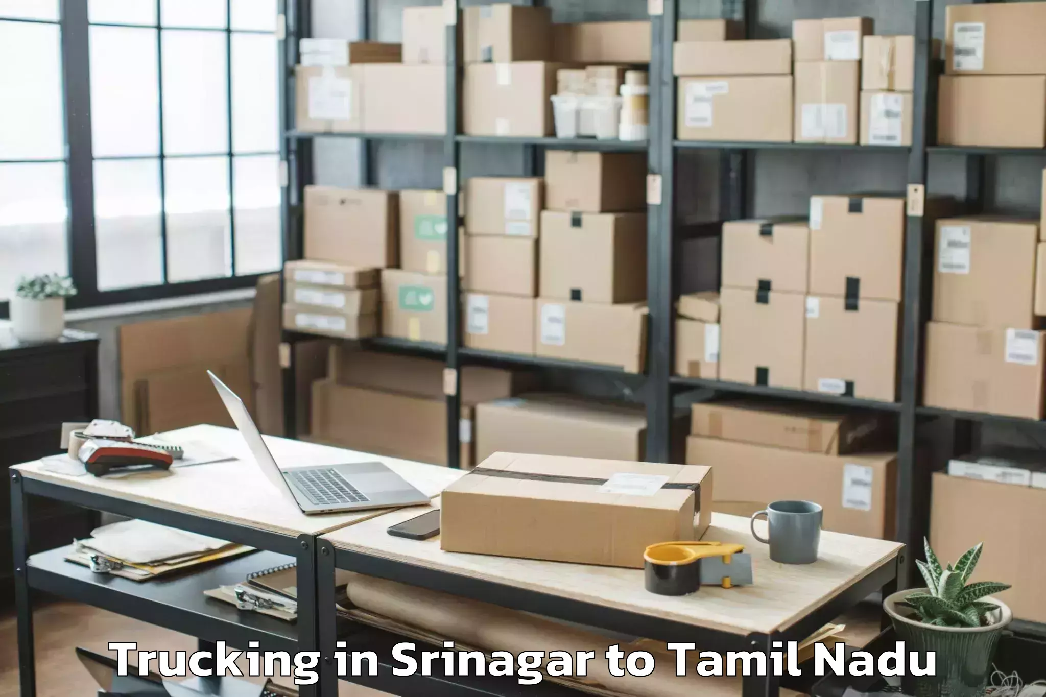 Easy Srinagar to Manachanallur Trucking Booking